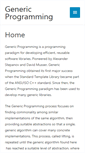 Mobile Screenshot of generic-programming.org