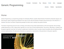 Tablet Screenshot of generic-programming.org